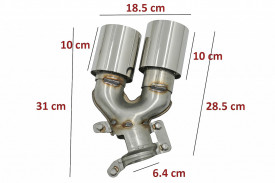 Tobe Ornamente compatibil cu BMW Seria 5 G30 G31 G38 2016-2020 Seria 6 G32 2016-2020 540i Design Crom - Img 4