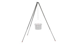 Trepied telescopic din aluminiu, pentru gatit la ceaun la foc de tabara, inaltime maxima 120 cm, Robens Telescopic Aluminum Tripod - Img 1