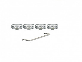 Bara din inox proiectoare pentru cabina, compatibil camioane DAF, cu 4 proiectoare incluse ILPL817