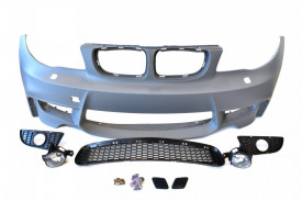 Bara Fata compatibil cu BMW Seria 1 E87 2004-2011 1M Design cu SRA fara PDC, cu proiectoare incluse