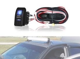 Cablaj cu buton auto incastrabil, cu LED, 12V, Pentru LED Bar sau proiector auto - Img 2
