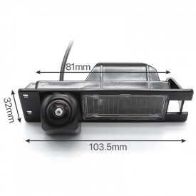Camera marsarier HD, unghi 170 grade cu StarLight Night Vision pentru Opel Vectra, Zafira, Astra, Insignia, Corsa - Img 3