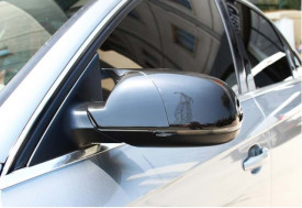 Capace oglinda compatibile cu Audi A4 B8 2009-2015 Negru lucios Batman Style - Img 2