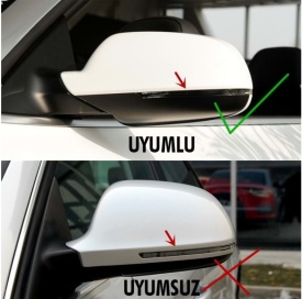 Capace oglinda compatibile cu Audi A4 B8 2009-2015 Negru lucios Batman Style, Produs usor deteriorat! - Img 3