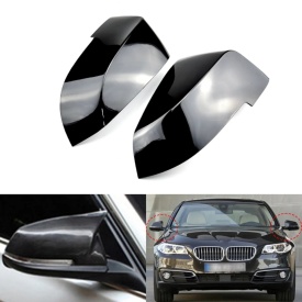 Capace oglinda compatibile cu BMW seria 5 F10 2014-2017, Seria 7 F01 2013-2015, seria 6 2014-2018, Negru lucios M-Design, cu clipsuri, inlocuiesc capacele originale - Img 4