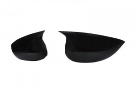 Capace oglinda compatibile cu Ford Fiesta 6 VI 2008-2017 Negru lucios Batman Style - Img 3