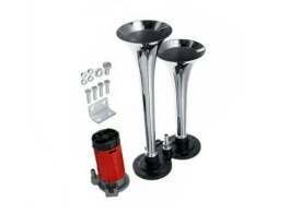 Claxon Auto, Goarne auto cu 2 pipe, 12V cu Compresor Electric, 150dB - Img 2