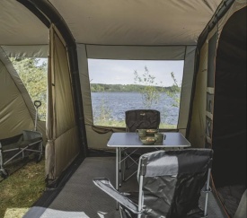 Cort camping gonflabil, tip tunel, Easy Camp Kullen 6 Air, 600x380x200 cm, pentru 6 persoane - Img 6