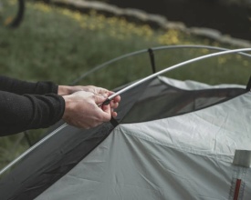 Cort camping tip cupola pentru 3 persoane, 280x230x120 cm, Easy Camp Tent Rondane 3 - Img 8