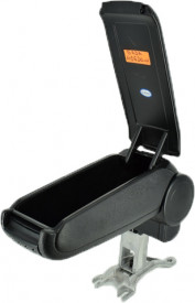Cotiera auto dedicata AUDI A4 B6 2000-2004 Imitatie de piele Negru - Img 3