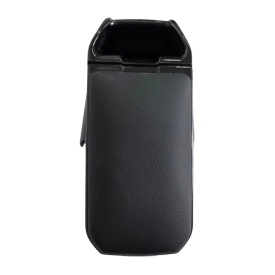 Cotiera auto neagra cu buzunar compatibila Ford Focus III 2011-2018, piele ecologica - Img 4
