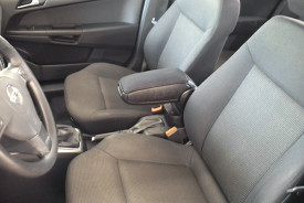 Cotiera auto Opel Astra H 2004-2010, negru, imitatie de piele - Img 5