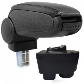 Cotiera auto Opel Corsa C 1998-2008, piele ecologica neagra