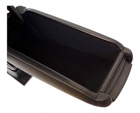 Cotiera auto Opel Corsa E 2014-2019, negru, imitatie de piele - Img 4