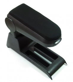 Cotiera auto VW Polo 2000-2008, Negru, Material textil - Img 2