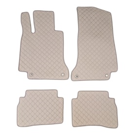Covorase auto, mochete auto piele ecologica compatibile Mercedes clasa C W205 2014-2021, culoare bej