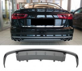Difuzor Bara Spate compatibil cu Audi A6 4G Facelift 2015-2018 S6 Design - Img 8