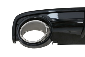 Difuzor Bara Spate compatibil cu Audi A6 C6 4F 2009-2012 RS Design Negru - Img 6