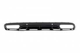 Difuzor Bara Spate compatibil cu Mercedes C-Class C205 A205 Coupe Cabriolet 2014-2019 C63 Edition 1 Design Negru Lucios - Img 1