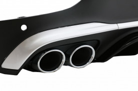 Difuzor Bara Spate compatibil cu Mercedes GLC X253 SUV 2020-> GLC43 Ornamente Tobe Crom - Img 7