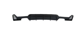 Difuzor Bara Spate Cu Evacuare Dubla compatibil cu BMW Seria 4 F32 F33 F36 2013-2019 Negru Lucios - Img 2