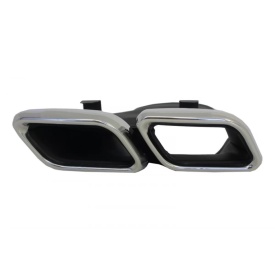 Difuzor Bara Spate cu Ornamente Toba Crom compatibil Mercedes E-Class W213 Sport Line 2016-2019 E63 Design - Img 13