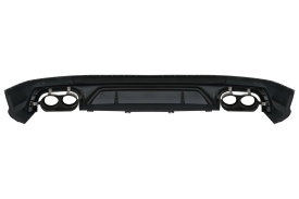 Difuzor Bara Spate Evacuare Dubla compatibil cu Audi Q5 SUV FY S-Line 2018-2020 Evacuari Crom - Img 7