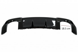 Difuzor Bara Spate Negru Lucios compatibil cu Audi A3 8V Facelift (2016-2019) Sedan Cabrio RS3 Design doar pentru bara S-Line - Img 4