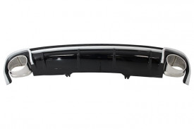 Difuzor Bara Spate si Ornamente Evacuare compatibil cu Audi A4 B9 8W (2016-2018) Sedan Avant RS4 Desing - Img 7