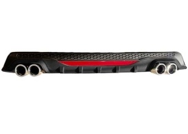 Difuzor bara spate universal , AMG B Design, negru mat / lucios cu catadioptru reflectorizant, PRODUS DETERIORAT!