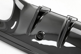 Difuzor cu ornamente evacuare compatibil cu Mercedes C-Class W205 S205 2014-2020 C43 Design pentru bara AMG Sport Line - Img 8