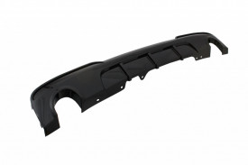 Difuzor de aer cu evacuare dubla compatibil cu BMW F10 F11 Seria 5 Non-LCI LCI 2011-2017 M-Technik Design Negru Lucios - Img 4