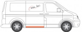 Element reparatie prag VW T5, parte spate dreapta - Img 2
