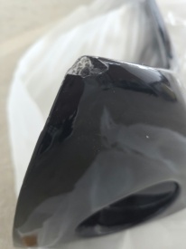 Eleron Luneta compatibil cu SEAT Leon 1P1 2005-2009, JE Design, fibra negru lucios, Produs Deteriorat!  - Img 5