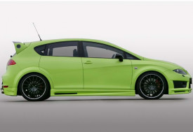 Eleron Luneta compatibil cu SEAT Leon 1P1 2009-2012, JE Design, fibra negru lucios - Img 2