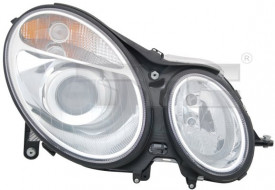 Far Dreapta H7/H7, electric, cu motor, culoare argintiu compatibil MERCEDES E W211, E T-MODEL S211 2002-2006