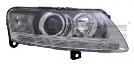 Far Stanga D3S/H7/LED, electric, cu motor, culoare negru compatibil AUDI A6 ALLROAD C6, A6 C6 2008-2011
