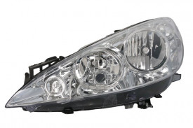 Far Stanga H1/H7/P21, electric, cu motor, culoare cromat compatibil PEUGEOT 308 2007-2011
