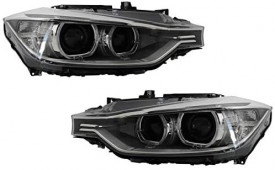 Faruri Bi-Xenon LED Angel Eyes compatibil cu BMW Seria 3 F30 (2011-up) - Img 1