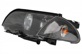 Faruri compatibile cu BMW E46 Limousine Touring 1998-2001 Angel Eyes Fundal Negru - Img 3