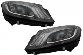 Faruri Full LED compatibil cu Mercedes S-Class W222 Maybach X222 (2013-2017) Facelift Design - Img 2