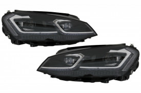 Faruri LED Bi-Xenon Look compatibil cu VW Golf 7 VII (2012-2017) Facelift G7.5 R Line Design cu Semnal Dinamic - Img 2