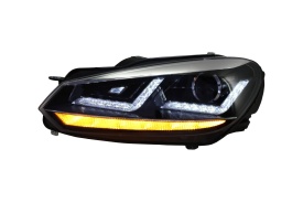 Faruri Osram LED compatibil cu VW Golf 6 VI 2008-2012 Crom LEDriving Semnal Dinamic - Img 9