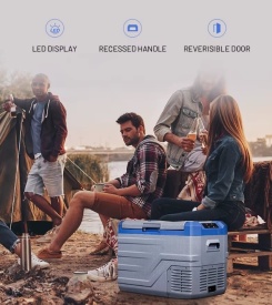 Frigider auto DELUXE cu compresor, volum 40 L, 12-24 V, consum 60W - Img 6