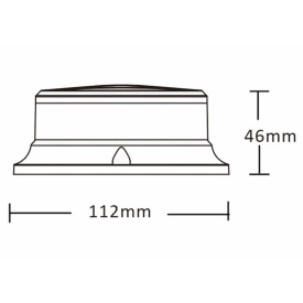 Girofar LED albastru, 27W, 12V 24V, montaj cu magnet sau prindere fixa - Img 2