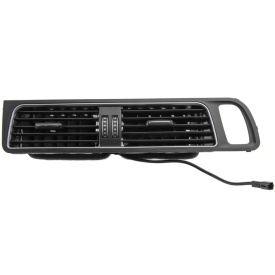 Grila auto ventilatie centrala compatibil Audi Q5 2008-2016, negru cu crom - Img 3