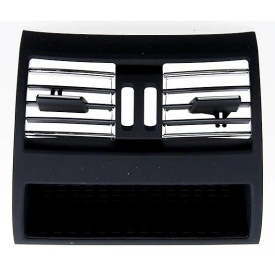 Grila Centrala Ventilatie Spate compatibil cu BMW Seria 5 F10 F11 2010- Negru cu crom