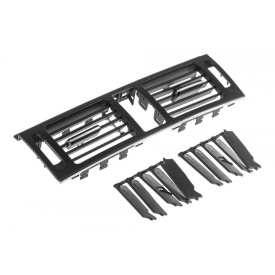 Grila ventilatie centrala compatibila Mercedes Clasa C W204 Facelift 2011-2014 culoare neagra - Img 2