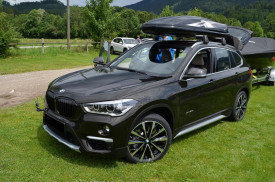 Grile Centrale compatibil cu BMW X1 SUV F48 Pre-LCI 2015-2019 Duble Negru Lucios M Desing - Img 6