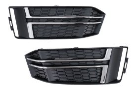 Grile Laterale compatibil cu Audi A4 B9 Sedan Avant 2016-2018 S-Line Silver Edition - Img 1